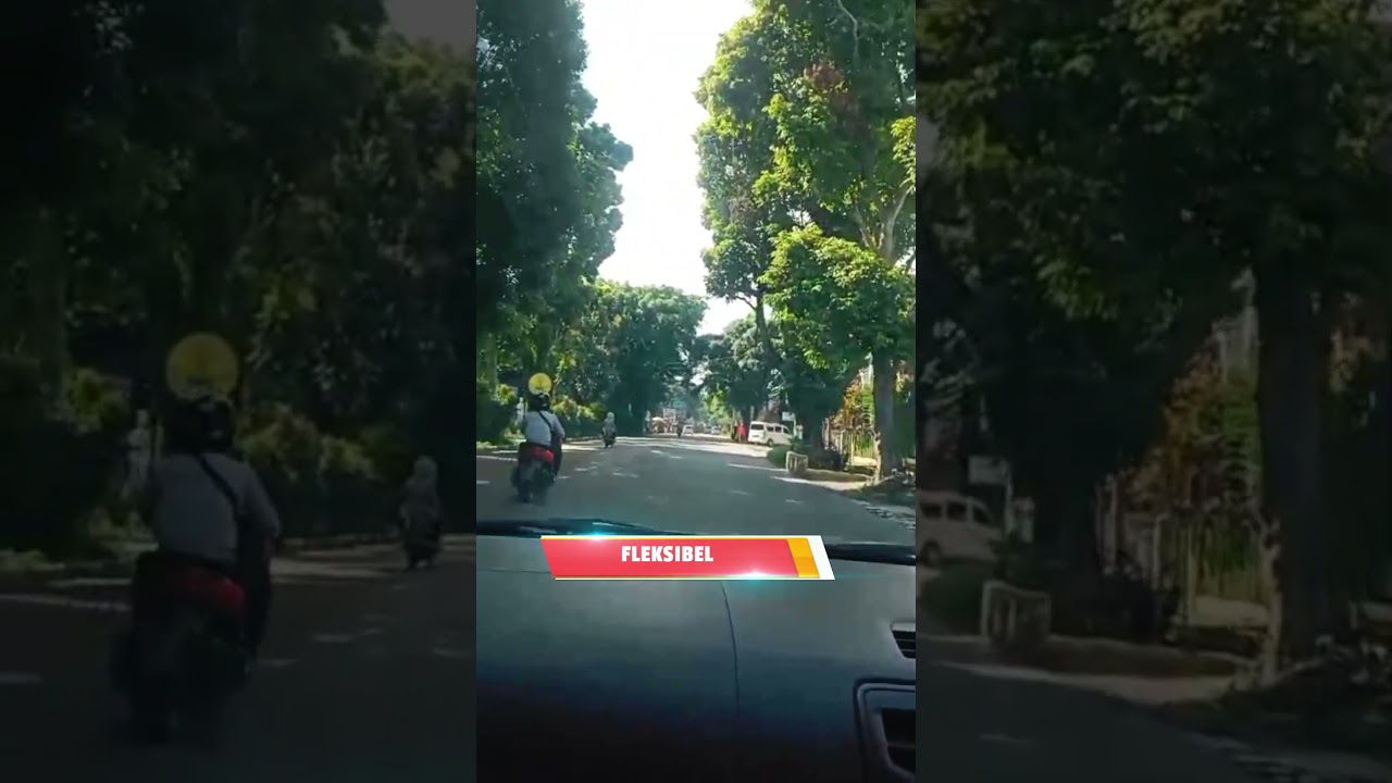 Latihan mobil pertama kali ke jalan raya melewati Sukasari dan menuju BNR, seru banget 