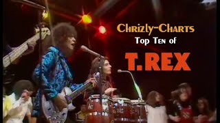 Video thumbnail of "TOP TEN: The Best Songs Of T.Rex & Marc Bolan [RETRO]"