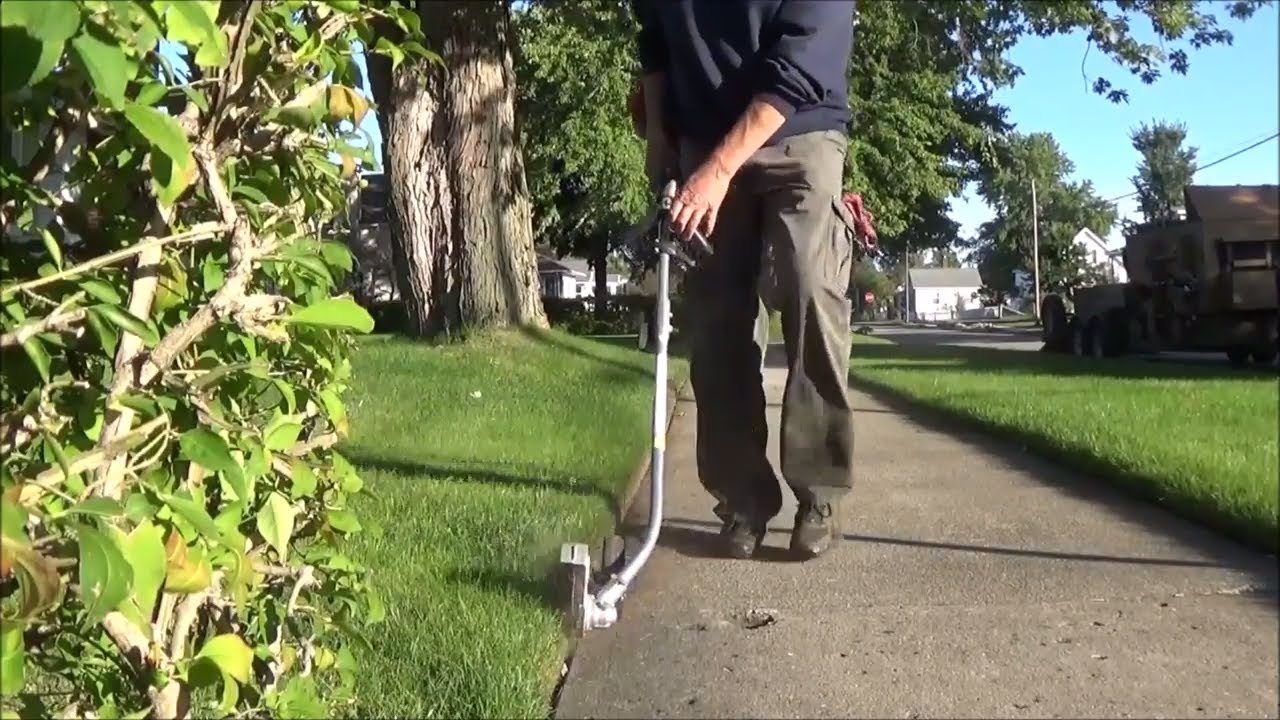 Edging with Echo PAS 225 and edger attachment,Today's Events Vlog 24 ...