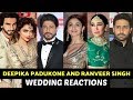 Bollywood actors reaction on deepika padukone and ranveer singh wedding