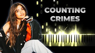 Nessa Barrett counting crimes karaoke piano