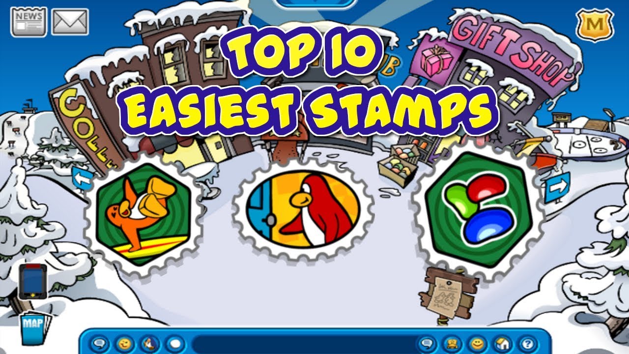 Top 10 Easiest Stamps In Club Penguin Rewritten