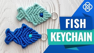 Macrame Fish Keychain | Macrame Animals | Macrame Fish Tutorial
