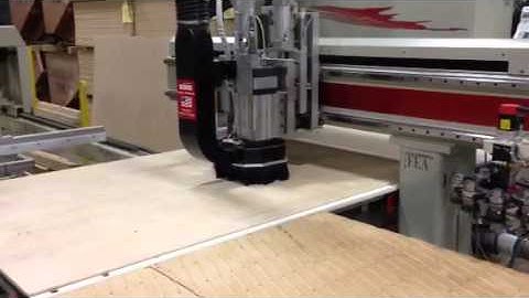 Komo Model VR512 Mach 1 SHO CNC Router With Fully Automated 3 Bay Material Handling System