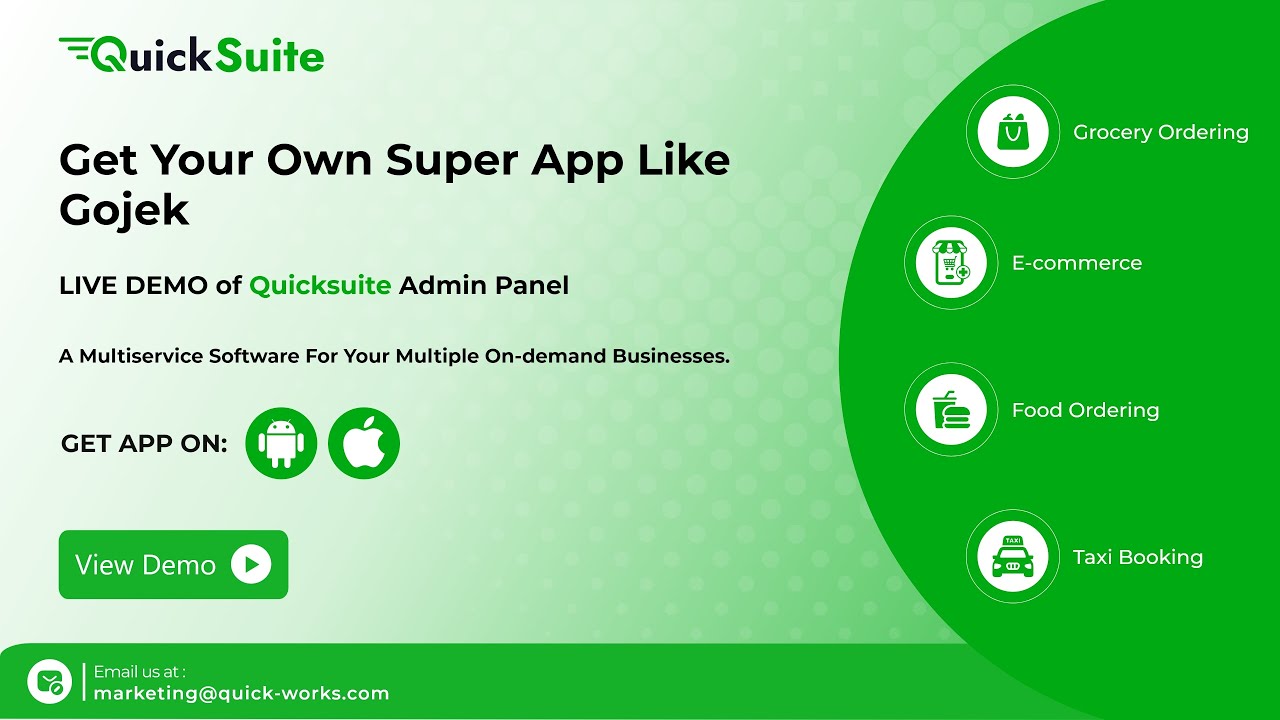 Launch Your Own Super App Like Gojek l Gojek Clone App l QuickSuite ...