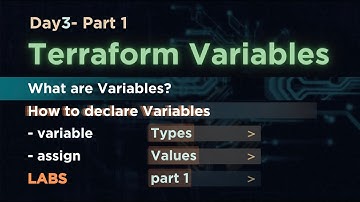 Day 3.1 | Terraform Variables Explained – Types, Declaration & Assignment part 1
