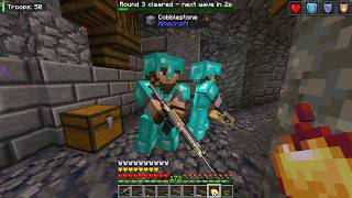 [TaCZ] edsMCJE Raids Alpha Gameplay | Surviving 8 Waves of Enemies Raiding My Base In Minecraft