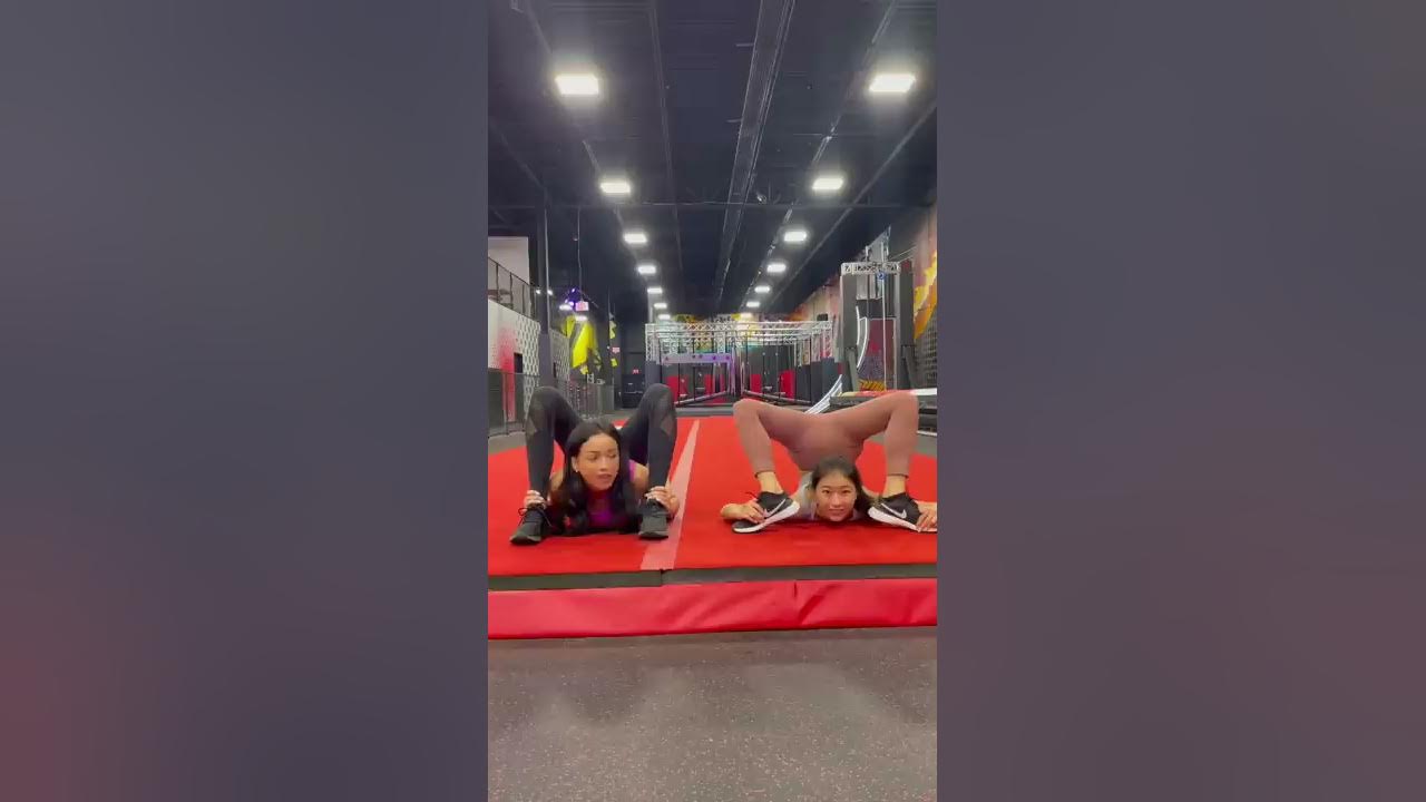 Life hack for a flexible back (may require a friend) #shorts
