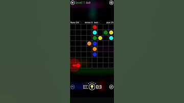 Flow Free Intro Classic Pack level 1 8x8 #games #gaming #puzzle #gameplay #flow #flowfree #braingame
