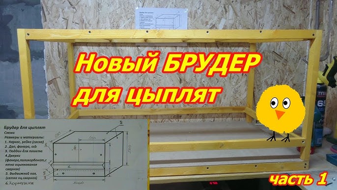 Самостоятельно изготавливаем брудер для цыплят поэтапно