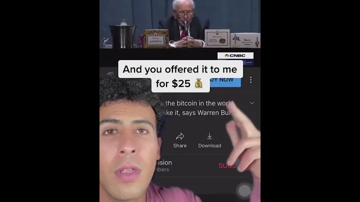 Warren Buffet says he won't buy all the Bitcoin even if someone offered it to him at $25!