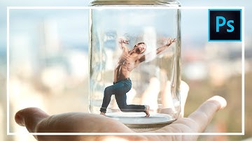 Put ANYTHING in a BOTTLE with PHOTOSHOP !! | 2017