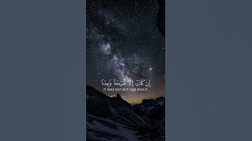 إن كانت إلا صيحة واحدة فإذا هم خامدون / القارئ ماهر المعيقلي