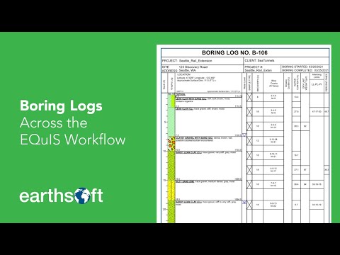 Boring Logs Across the EQuIS Workflow