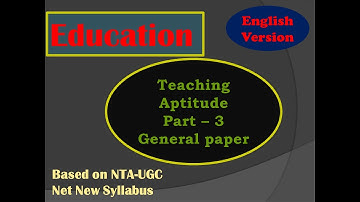 ||Characteristics||Principles||Teaching Aptitude||UGC NET||General paper||