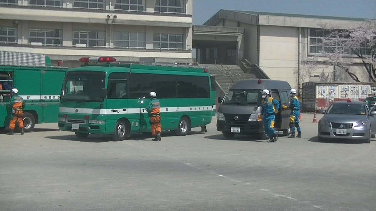 平成30年　警視庁　災害警備合同訓練　倒壊家屋現場での救出