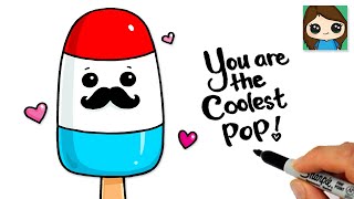 How to Draw a Cool POPsicle Easy | Cute Pun Art screenshot 3