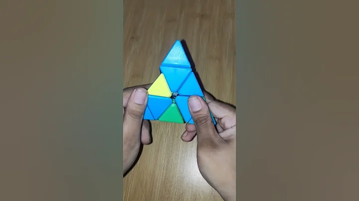 pyraminx cube solving magic trick | #shorts #viralvideo #cube #pyramid #rubikscube