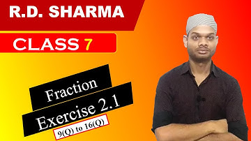 Class 7 Maths RD Sharma Exercise 2.1 Solution Question 9 to 16 || Rd sharma Maths Book || solution