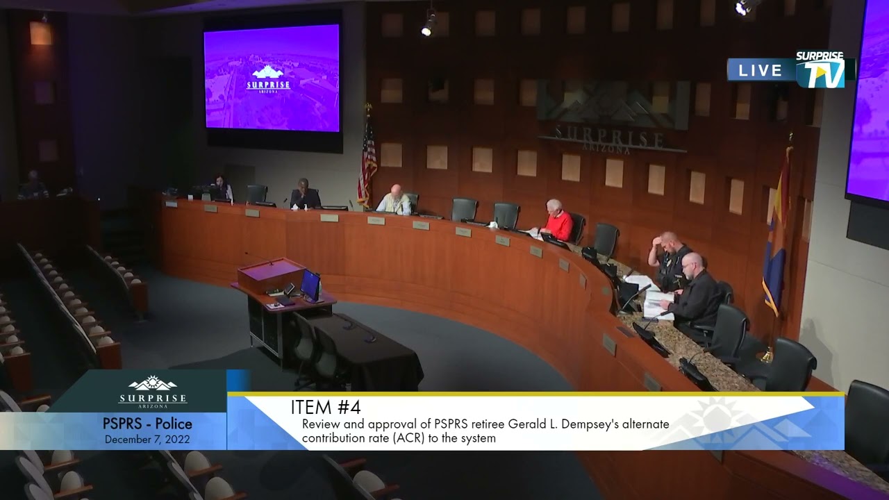 Public Safety Personnel Retirement System Commission – Police - 12-07-22