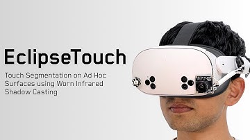 EclipseTouch: Touch Segmentation on Ad Hoc Surfaces using Worn Infrared Shadow Casting