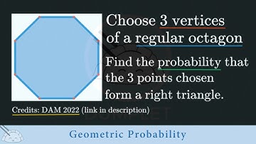 Probability of a Right Triangle Given 3 Vertices of An Octagon || Elementary / High School Math