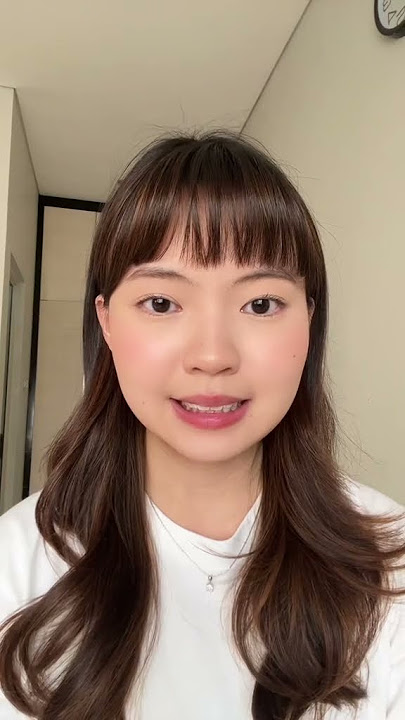 hasil potong poni sendiri😭 #vlogerika