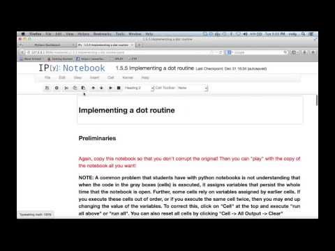 1.5.5 Implementing a dot product