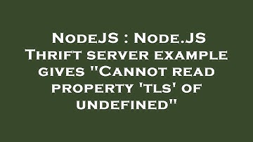 NodeJS : Node.JS Thrift server example gives "Cannot read property 