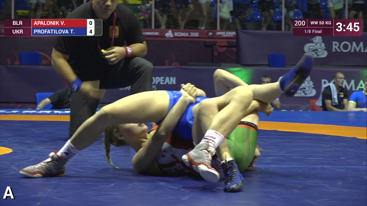 1/8 WW - 50 kg: V. APALONIK (BLR) v. T. PROFATILOVA (UKR)