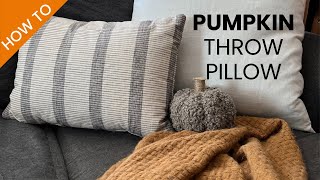 How to Make a Pumpkin Throw Pillow