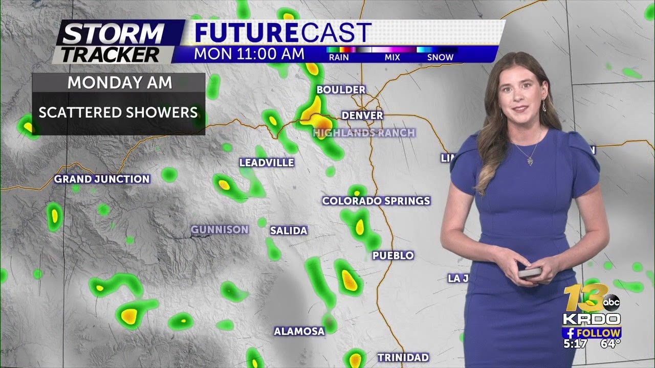 Rainy pattern lingers through Wednesday - YouTube