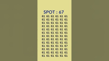 can you find 67 in 5 seconds? #wordpuzzlegame #game #mathematics #mindbendingquiz #puzzle