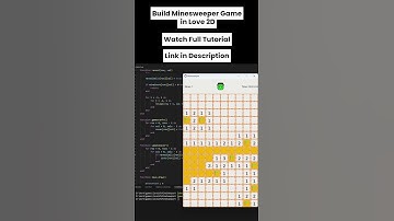 Watch me build Minesweeper in Love2D – Pt 4 🔨