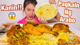 ISANG BANDEHADONG KANIN Authentic Middle Eastern Food MUKBANG || Chicken and Lamb Machboos