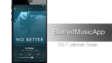 BlurredMusicApp iOS 7 Jailbreak Tweak: Hands-on - iPhone Hacks