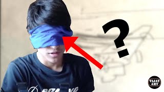 Drawing an Airplane BLINDFOLDED!