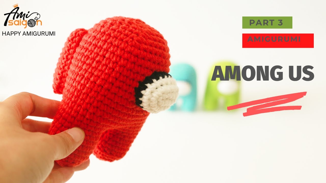 #005 | How To Crochet Among Us (3/3) | Amigurumi Animal | Free Pattern | @AmivuiStudio