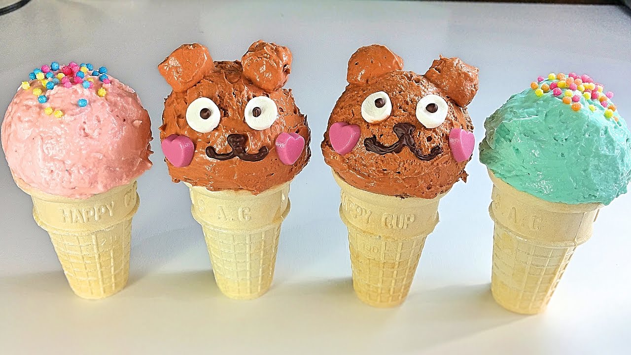Fake Ice Cream☆なんちゃってアイスクリーム☆ - YouTube
