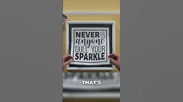 DIY Sparkle Shadow Box: Easy Glitter Craft Tutorial! #shorts