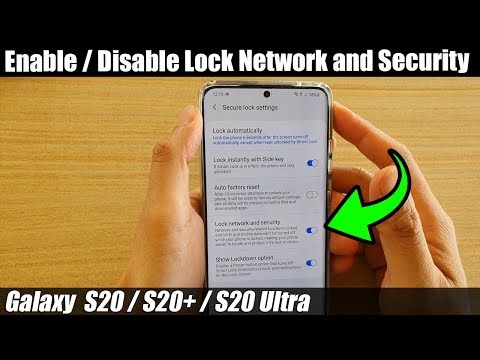 Galaxy S20/S20+: How to Enable / Disable Lock Network and Security