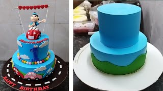 Stunning &amp;Amazing Two Tire Car Theme Birthday Cake Design |Boy Car Cake |Car Birthday Cake for Boy