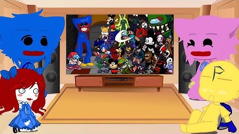 Poppy Playtime React To FNF Playtime - But Everyone Sings It II Gacha Club II Naomi Official