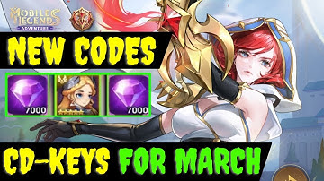 March All NEW ML ADVENTURE CD KEY CODES 2023 - ML ADVENTURE CODES 2023 - CODES ML ADVENTURE
