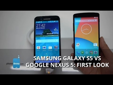 Samsung Galaxy S5 vs Google Nexus 5: first look