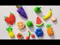 DIY How to Make Polymer Clay Miniature Fruits | Realistic Miniature Fruits | Clay miniature life