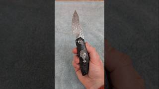 Star Hunter : Front Flipper with Marble Carbon Fiber and Meteorite - Damasteel by Hennie du Plessis