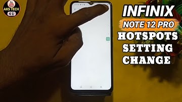 How To Change Hotspot password in Infinix Note 12 Pro, Note 12 Pro Main Hotspot Setting Kaise Kare