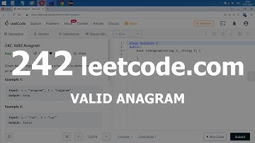 Разбор задачи 242 leetcode.com Valid Anagram. Решение на C++