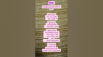 "Python @property Decorator 🐍 | Modern Way to Manage Private Attributes"